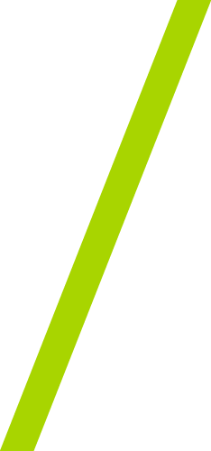 Green 5E slash as a horizontal spacer